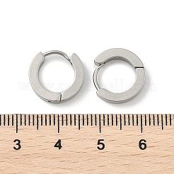 Серьги-кольца Huggie Hoop из нержавеющей стали 202&nbsp;EJEW-O087-09A-P