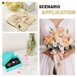 Овальный подвесной декор из нержавеющей стали 304 и стекла&nbsp;HJEW-CA00007