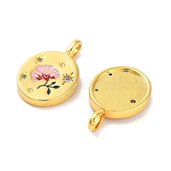 Покрытие стойки латунь микропаве прозрачные подвески из кубического циркония&nbsp;X-KK-M293-30G