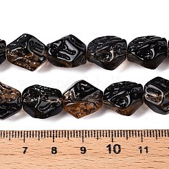 Стеклянные бусины с гальваническим покрытием &nbsp;EGLA-N012-09A