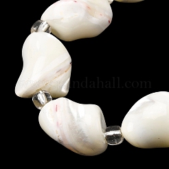 Нити бусин из натуральных трохоидных/трохус ракушек&nbsp;BSHE-A002-04B