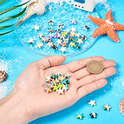 60 шт. 10-цветные синтетические бирюзовые бусины&nbsp;TURQ-TA0001-06