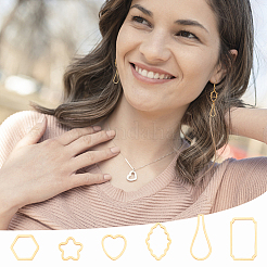 36 шт. 6 стиля соединительных колец из нержавеющей стали 304&nbsp;STAS-UN0060-53