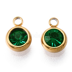 Подвески из нержавеющей стали со стразами&nbsp;X-STAS-S068-03G