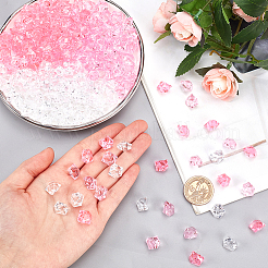 300шт 3 цвета прозрачные акриловые бусины&nbsp;OACR-SC0001-47A