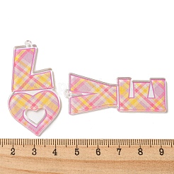 Непрозрачные акриловые подвески&nbsp;BACR-D002-08E