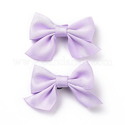 Однотонная заколка из ткани аллигатора с бантом&nbsp;LS-PHAR-D013-04C