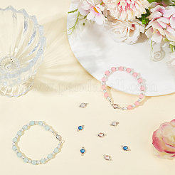 9 шт. 3-х цветные латунные подвески-соединители из кубического циркония&nbsp;FIND-BBC0004-17B