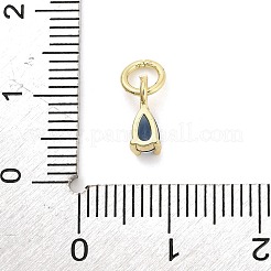 Латунные микро проложить кубического циркония подвески&nbsp;KK-H527-13G-02