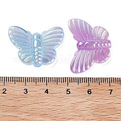 Светящиеся УФ-покрытие радужные переливающиеся акриловые бусины&nbsp;OACR-O008-11