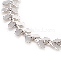 Цепочка из звеньев пшеницы с эмалью&nbsp;NJEW-P220-02P-06