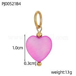 Подвески в виде ракушек из нержавеющей стали 304&nbsp;STAS-OY011-07G