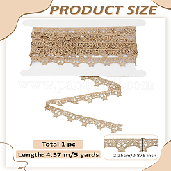 4.5~5 ярд ленты из полиэстерового кружева со звездами&nbsp;OCOR-LP0002-32