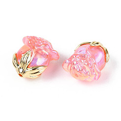 Непрозрачные акриловые бусины с УФ-покрытием&nbsp;MACR-C029-06A-02