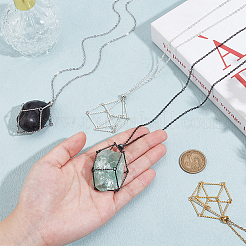 4 шт. 4 цвета 304 нержавеющая сталь макраме мешочек для изготовления ожерелья&nbsp;NJEW-PH01541