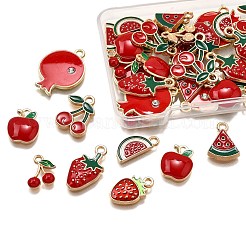 40шт 8 стиля подвески из сплава с эмалью&nbsp;ENAM-FP0002-81