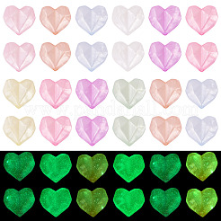 Светящиеся прозрачные акриловые бусины&nbsp;LACR-TA0001-07B