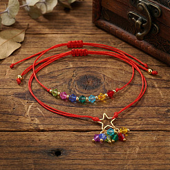 2 регулируемый браслет из стеклянных бусин&nbsp;ER5290-2