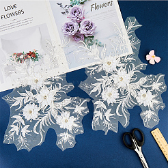 Полиэстер акрил стразы аппликация вышивка АБС пайетки&nbsp;FIND-WH20019-165A-04