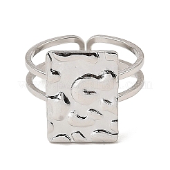 Кольца-манжеты открытого типа из нержавеющей стали марки 304&nbsp;RJEW-Z018-17P