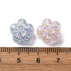 Уф покрытие прозрачные хрустящие акриловые бусины&nbsp;OACR-G052-10A