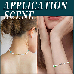 32 шт. 2-х цветные карабины из нержавеющей стали 304 с наконечниками для шнура&nbsp;STAS-SC0006-32