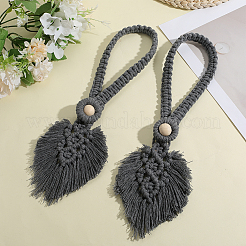 2 шт. подхваты для штор в виде листьев макраме ручной работы&nbsp;AJEW-CN0003-65C