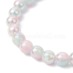 Эластичные браслеты из гальванического стекла&nbsp;BJEW-JB11965