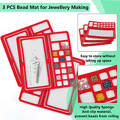 Доска для дизайна из фетровых бусин&nbsp;DIY-WH0419-98B-02