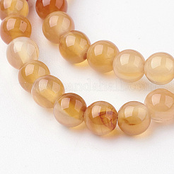 Природного сердолика нитей бисера G-G735-64-4mm