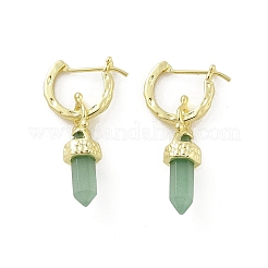 Серьги-кольца из смешанных натуральных камней&nbsp;EJEW-P306-01G