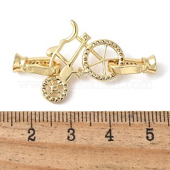 Проложить латунный прозрачный кубический цирконий над застежками&nbsp;KK-M320-18G