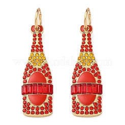 Серьги-кольца из цинкового сплава с эмалью&nbsp;EJEW-Z088-01G