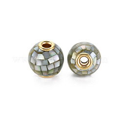 Натуральные белые бусины из перламутровых ракушек&nbsp;SSHEL-T014-45B