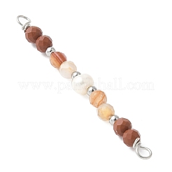 Граненые круглые подвески-фигурки из натурального сердолика&nbsp;PALLOY-JF03532-01