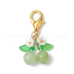 Подвесные украшения из натурального вишневого аметиста&nbsp;HJEW-MZ00316