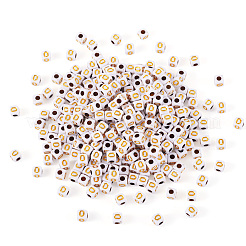 Непрозрачные акриловые бусины&nbsp;MACR-TAG0001-07O