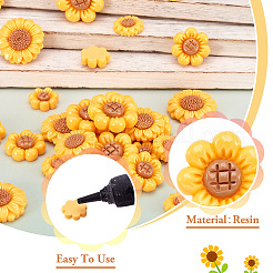 36шт 6 стиля непрозрачные кабошоны из смолы&nbsp;RESI-TA0002-96