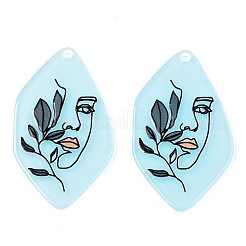 Полупрозрачные подвески из ацетата целлюлозы (смолы)&nbsp;KY-T040-44