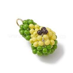 3d подвески из стеклянных бусин авокадо&nbsp;PALLOY-MZ00567