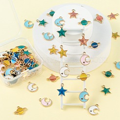 72 шт. Подвески из сплава с эмалью&nbsp;ENAM-LS0001-51