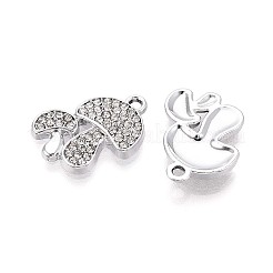 Подвески из сплава со стразами&nbsp;PALLOY-T091-24M-P