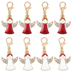 Подвесные украшения из эмали из сплава 10 шт.&nbsp;HJEW-YW00277-01