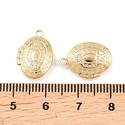 Овальные латунные подвески-медальоны&nbsp;KK-K414-12F-G