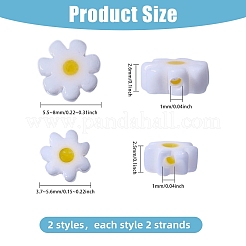 4 нити 2 стиля нити стеклянных бусин миллефиори ручной работы&nbsp;LAMP-CA0001-15