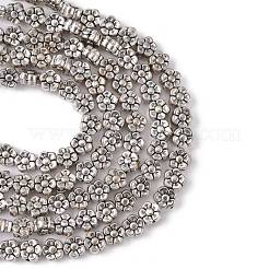 Тибетский стиль цветок сплава шарик нити&nbsp;X-TIBEB-O007-01-NR