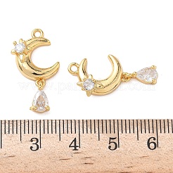 Латунные микро проложить кубического циркония подвески&nbsp;KK-D024-13G