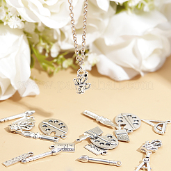 Подвески из сплава в тибетском стиле ко дню учителя&nbsp;TIBEP-SC0001-50AS