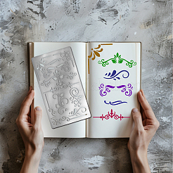 Трафареты для резки металла в стиле ретро из нержавеющей стали DIY-WH0242-285