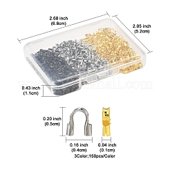 450 шт. Защитные устройства и протекторы из латунной проволоки двух цветов KK-FS0001-63